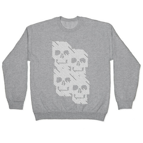 Repeating Skull Bars Pullover