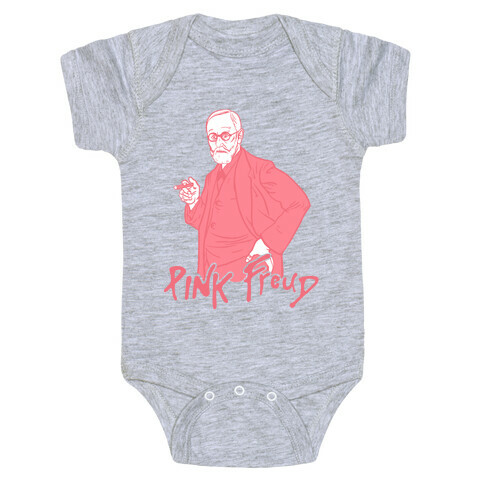 Pink Freud Baby One-Piece