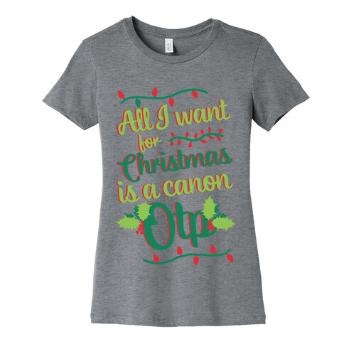 All I Want For Christmas Is A Canon OTP Womens T-Shirt