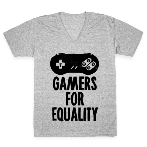 Gamers For Equality V-Neck Tee Shirt