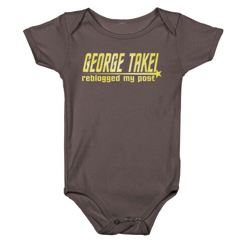 George Takei reblogged my post (dark) Baby One-Piece
