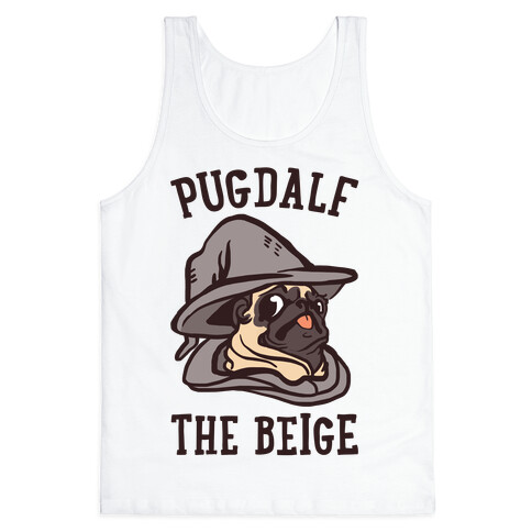 Pugdalf The Beige Tank Top