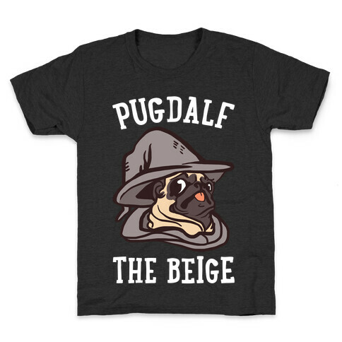 Pugdalf The Beige Kids T-Shirt