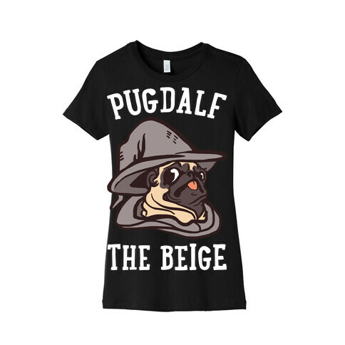 Pugdalf The Beige Womens T-Shirt