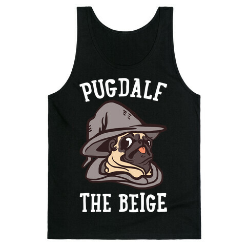 Pugdalf The Beige Tank Top