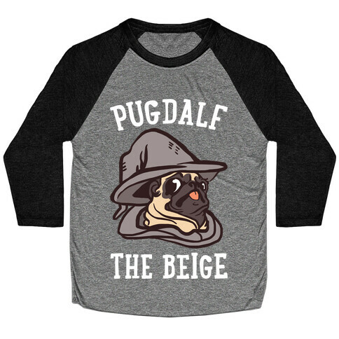 Pugdalf The Beige Baseball Tee