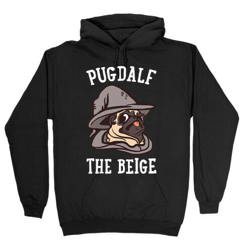 Pugdalf The Beige Hooded Sweatshirt
