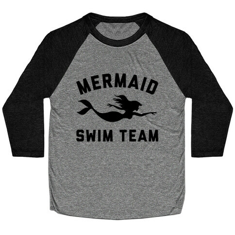 Mermaid Swim Team Baseball Tee