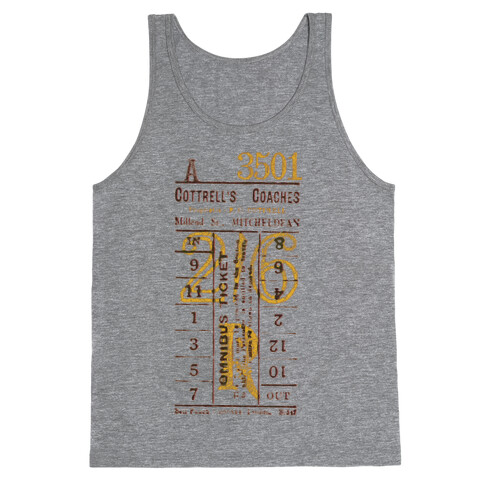 Vintage Punch Ticket Tank Top