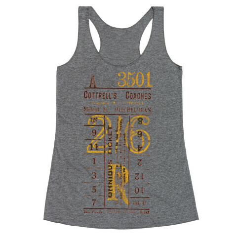 Vintage Punch Ticket Racerback Tank Top