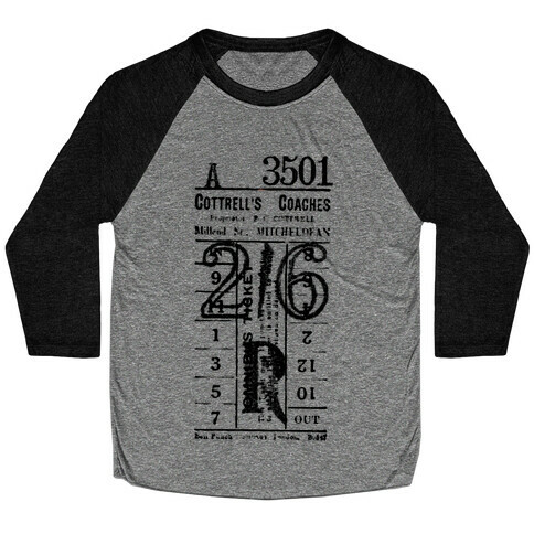 Vintage Punch Ticket Baseball Tee