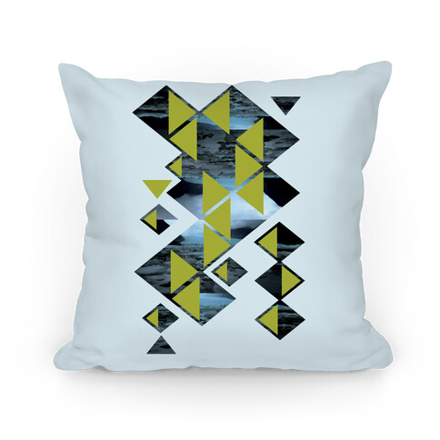 Glacier Collage Pillow