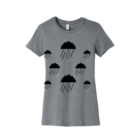 Minimalist Rain Clouds Womens T-Shirt