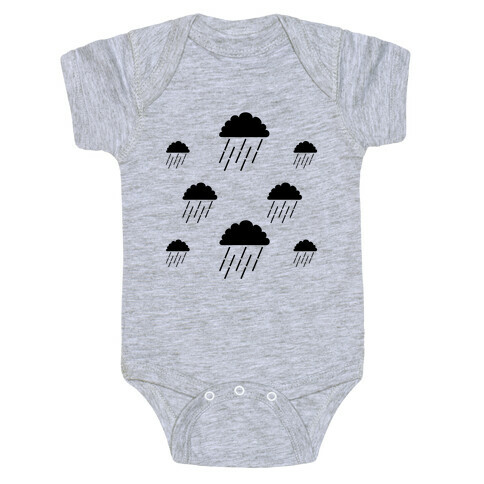 Minimalist Rain Clouds Baby One-Piece