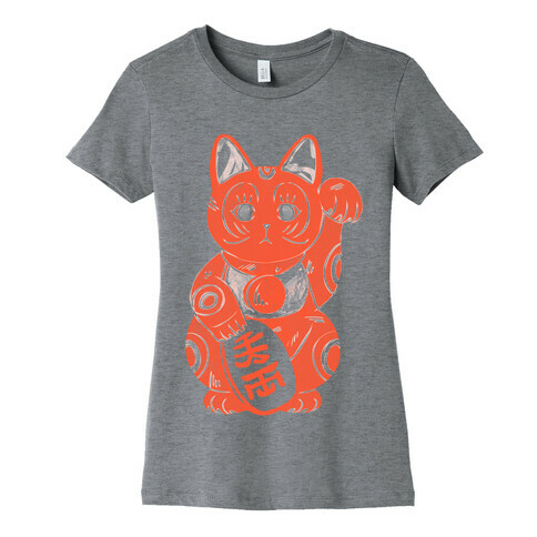 Japanese Lucky Cat Womens T-Shirt