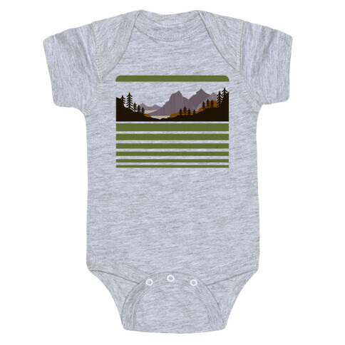 Mountain Landscape Baby One-Piece