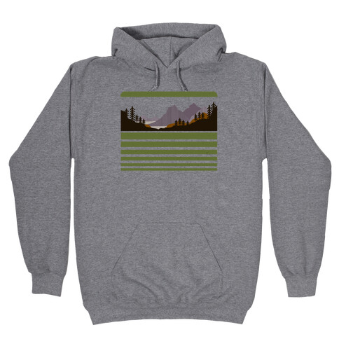 Mountain Landscape Hooded Sweatshirt