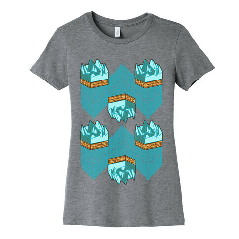 3d Ice Slice Womens T-Shirt