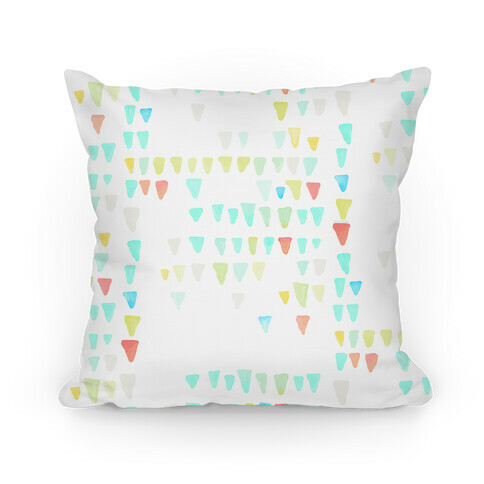 Watercolor Triangles Pillow