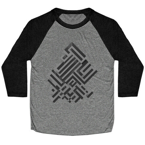 Bismuth Maze Baseball Tee