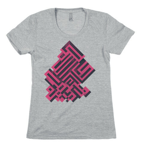 Bismuth Maze Womens T-Shirt