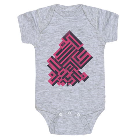 Bismuth Maze Baby One-Piece