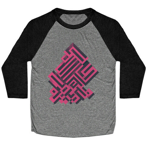 Bismuth Maze Baseball Tee