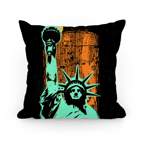 Liberty In The City Pillow