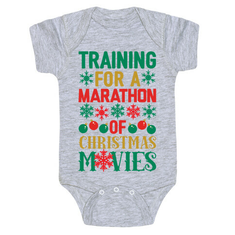 Training For A Marathon (Of Christmas Movies) Baby One-Piece