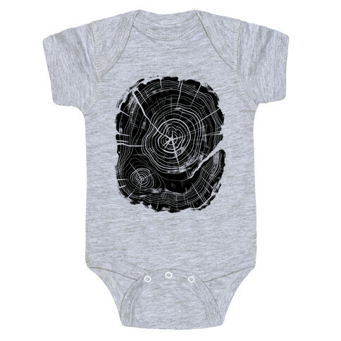 Tree Growth Rings Baby One-Piece