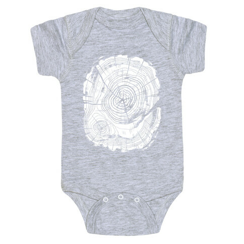 Tree Growth Rings Baby One-Piece
