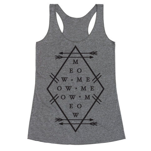 Meow Diamond Racerback Tank Top