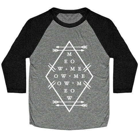 Meow Diamond Baseball Tee