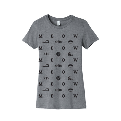 Meow Iconography Womens T-Shirt