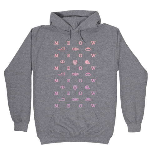 Meow Iconography Hooded Sweatshirt