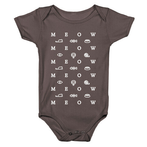 Meow Iconography Baby One-Piece