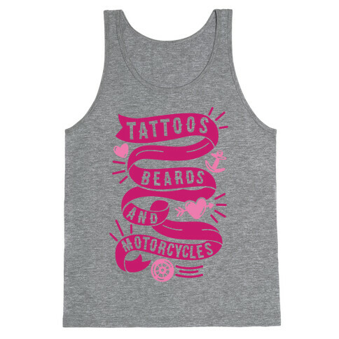 Tattoos, Beards and Motorcycles Tank Top