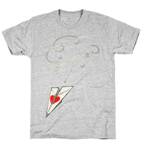 Love Letter Paper Airplane T-Shirt