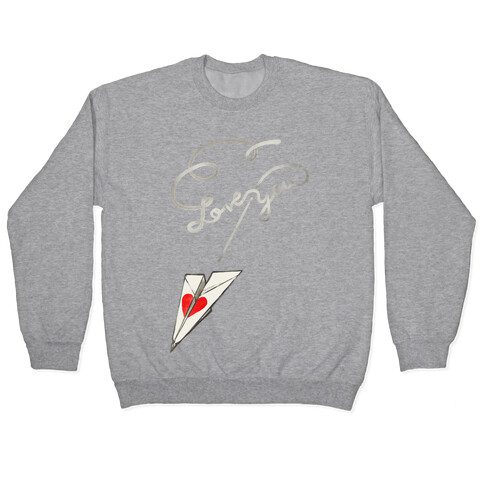 Love Letter Paper Airplane Pullover