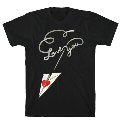 Love Letter Paper Airplane T-Shirt
