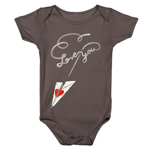 Love Letter Paper Airplane Baby One-Piece