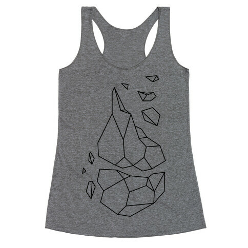 Broken Quartz Mountain Racerback Tank Top