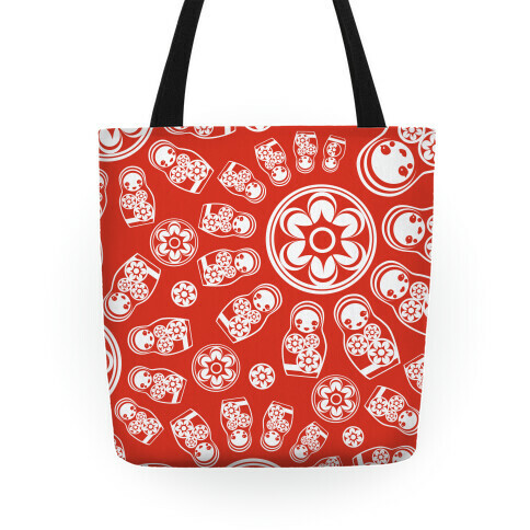 Russian Stacking Doll Pattern Tote