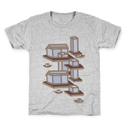 Floating Lantern City Kids T-Shirt