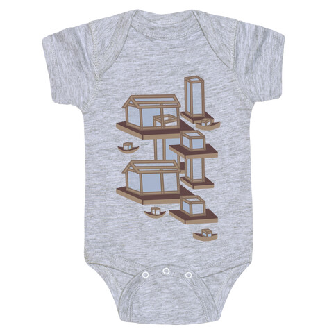 Floating Lantern City Baby One-Piece