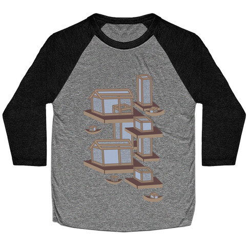 Floating Lantern City Baseball Tee