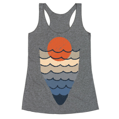 Ocean Sketch Racerback Tank Top