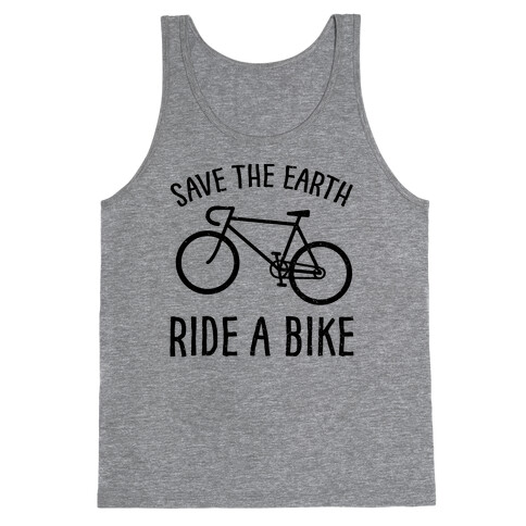 Save The Earth Ride A Bike Tank Top