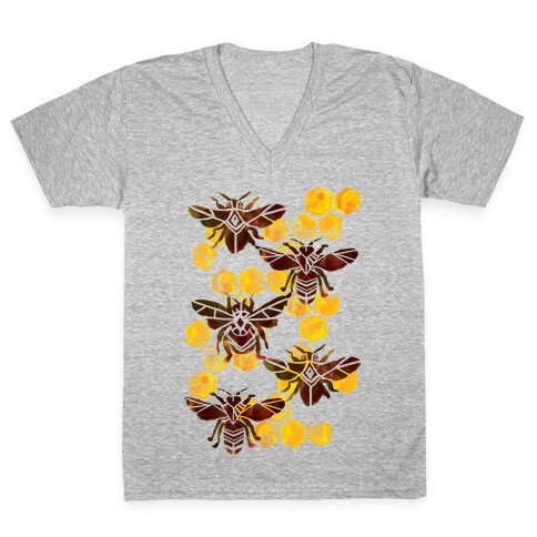 Bee Kingdom V-Neck Tee Shirt