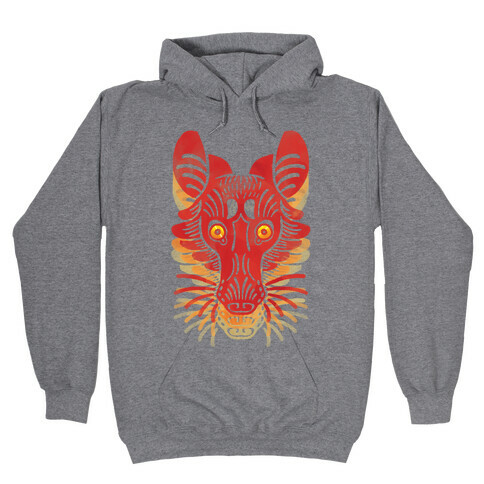 Symmetrical Gilded Fox Hooded Sweatshirt